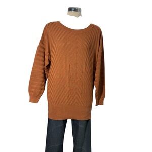 HAILEY LYN Brown Knit Sweater Size L